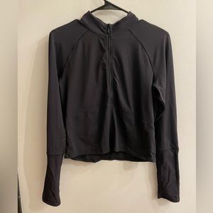 Lululemon kicking asphalt half zip black jacket size 8